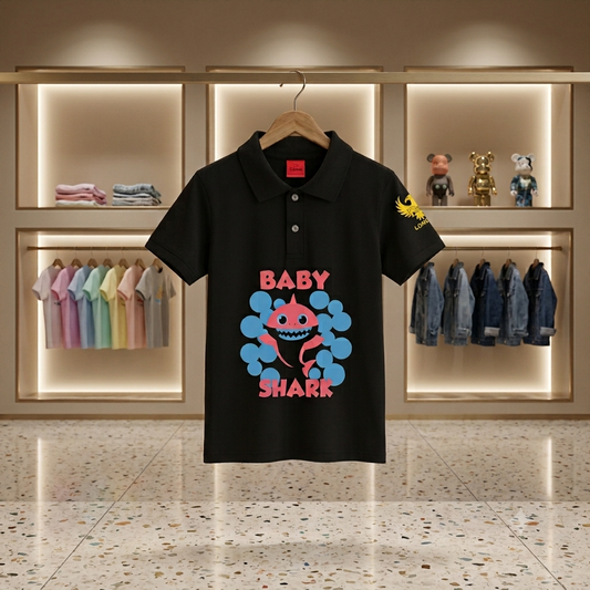 Boys Black -T- Shirt - KBC-21