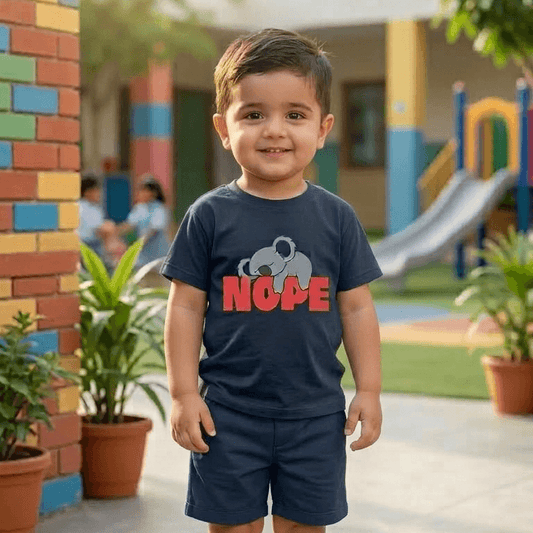 Kids Cartoon Koala T Shirt and Shorts Summer Set - KBC-02